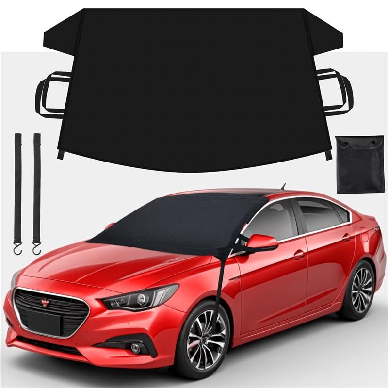 EcoNour Windshield Snow Cover Medium (69" x 42") protects car from snow and ice.
