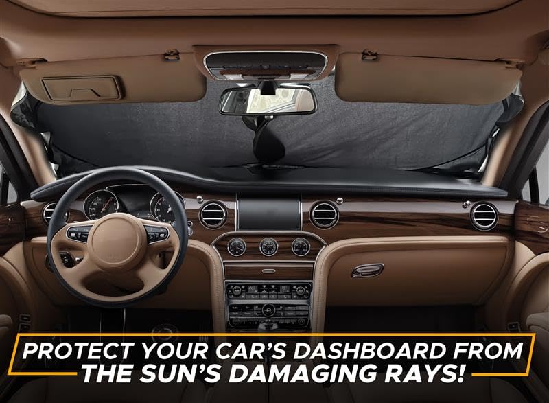 Car Windshield Sun Shade – EcoNour Foldable Automotive Sun Visor