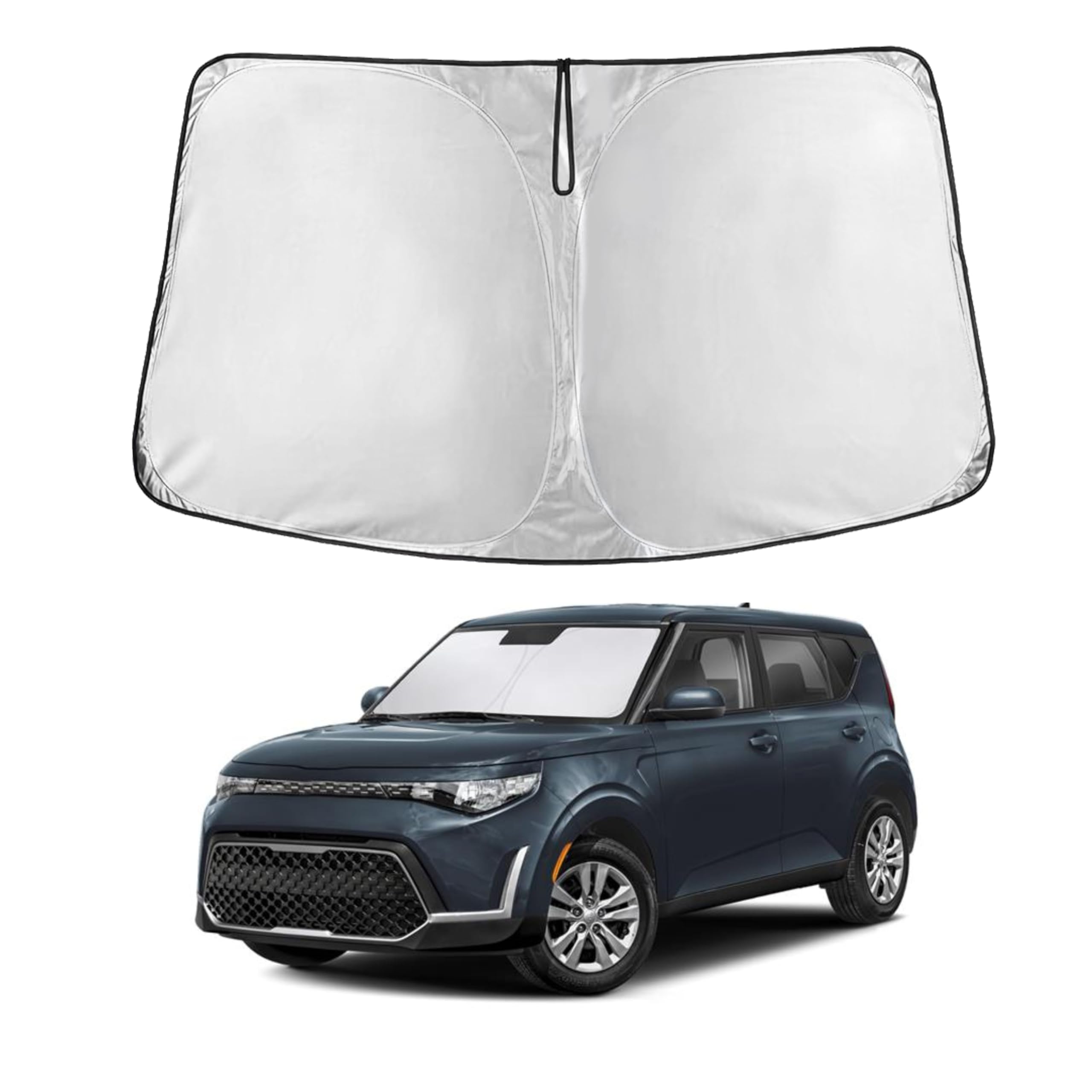 Kia Soul Windshield Sunshade 2020–2025 blocks UV rays and heat