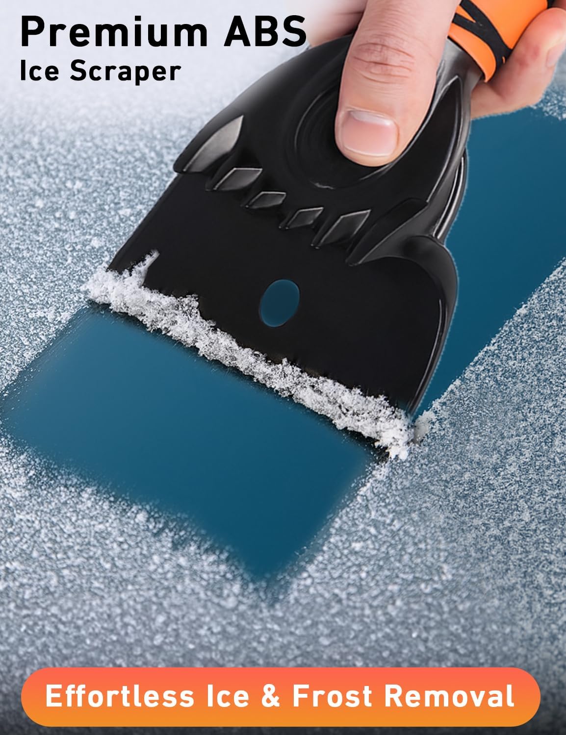 EcoNour 44.7" 3-in-1 Extendable Snow Brush & Ice Scraper for Car, Truck & SUV