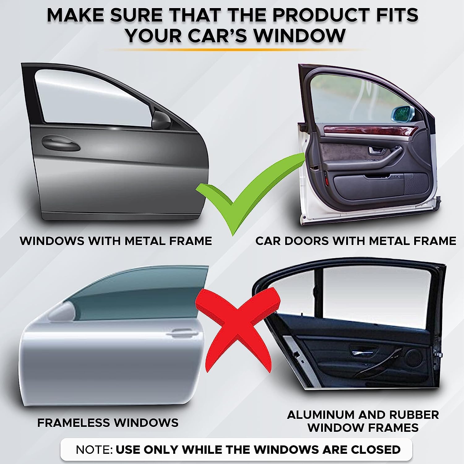 Privacy Blackout Magnetic Car Side Window Sunshade for Car Interior Cooling