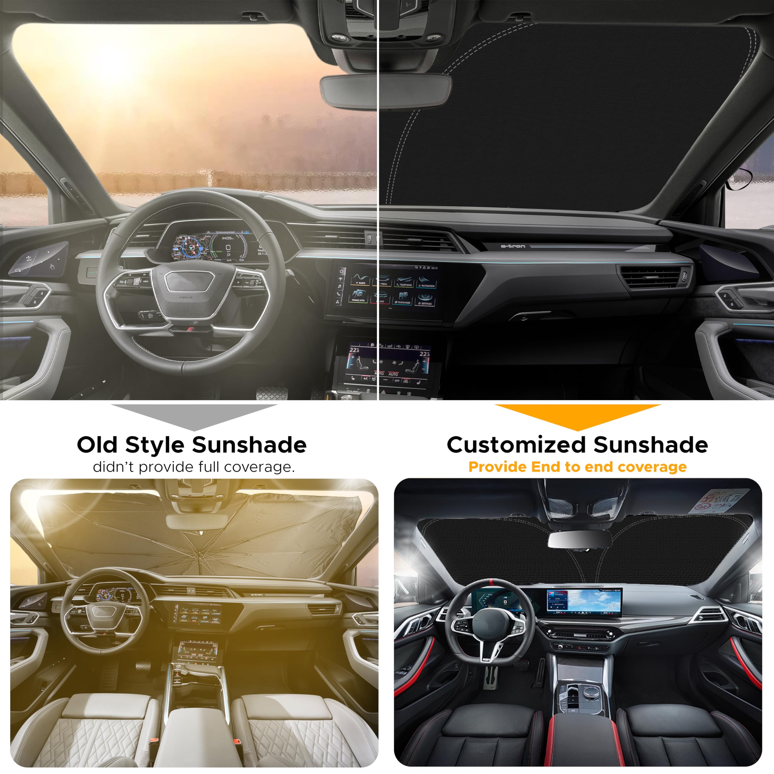 Premium Lexus RX Windshield Sunshade 2023–2025 interior accessory.