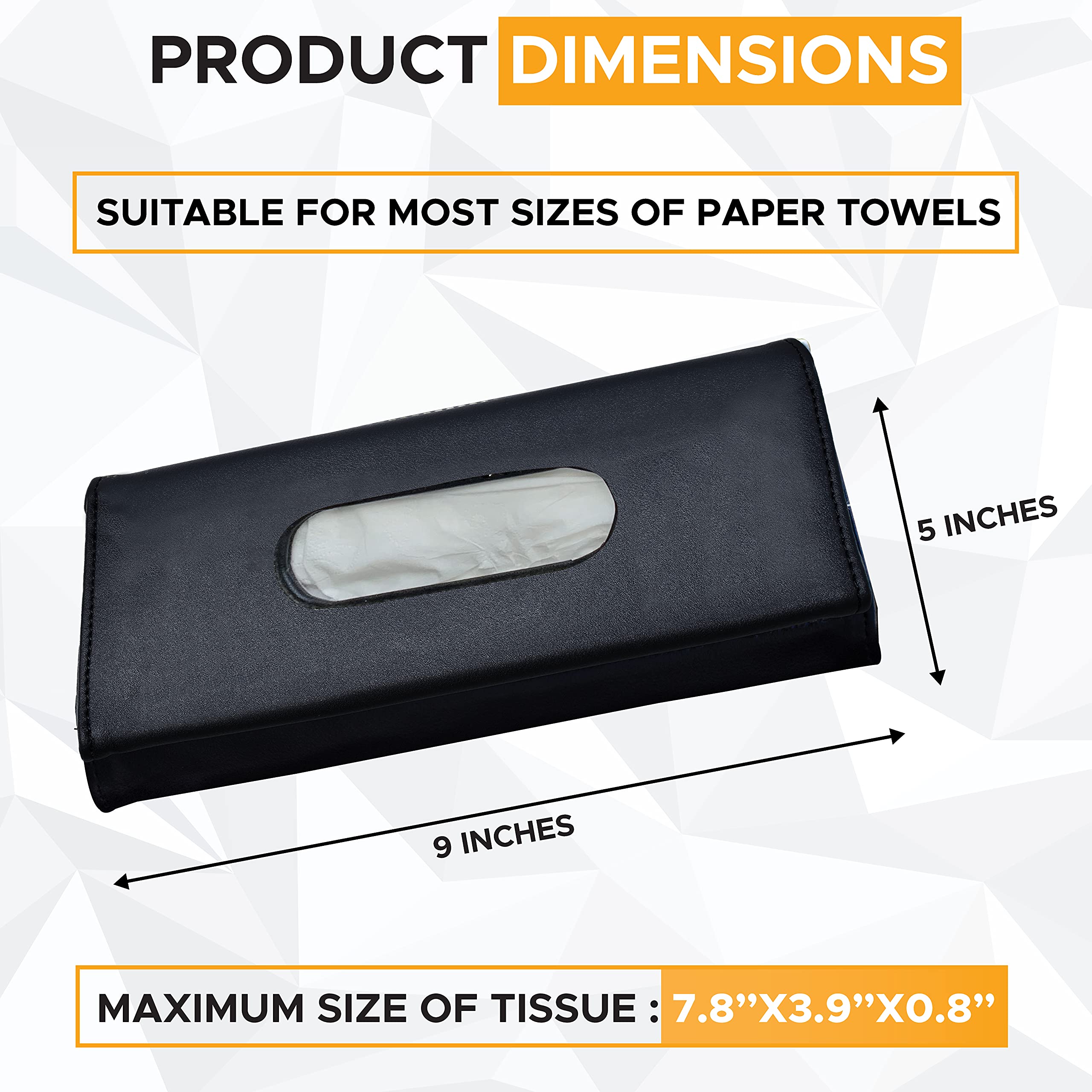 Handy Car Tissue Holder for masks and napkins in vehicle