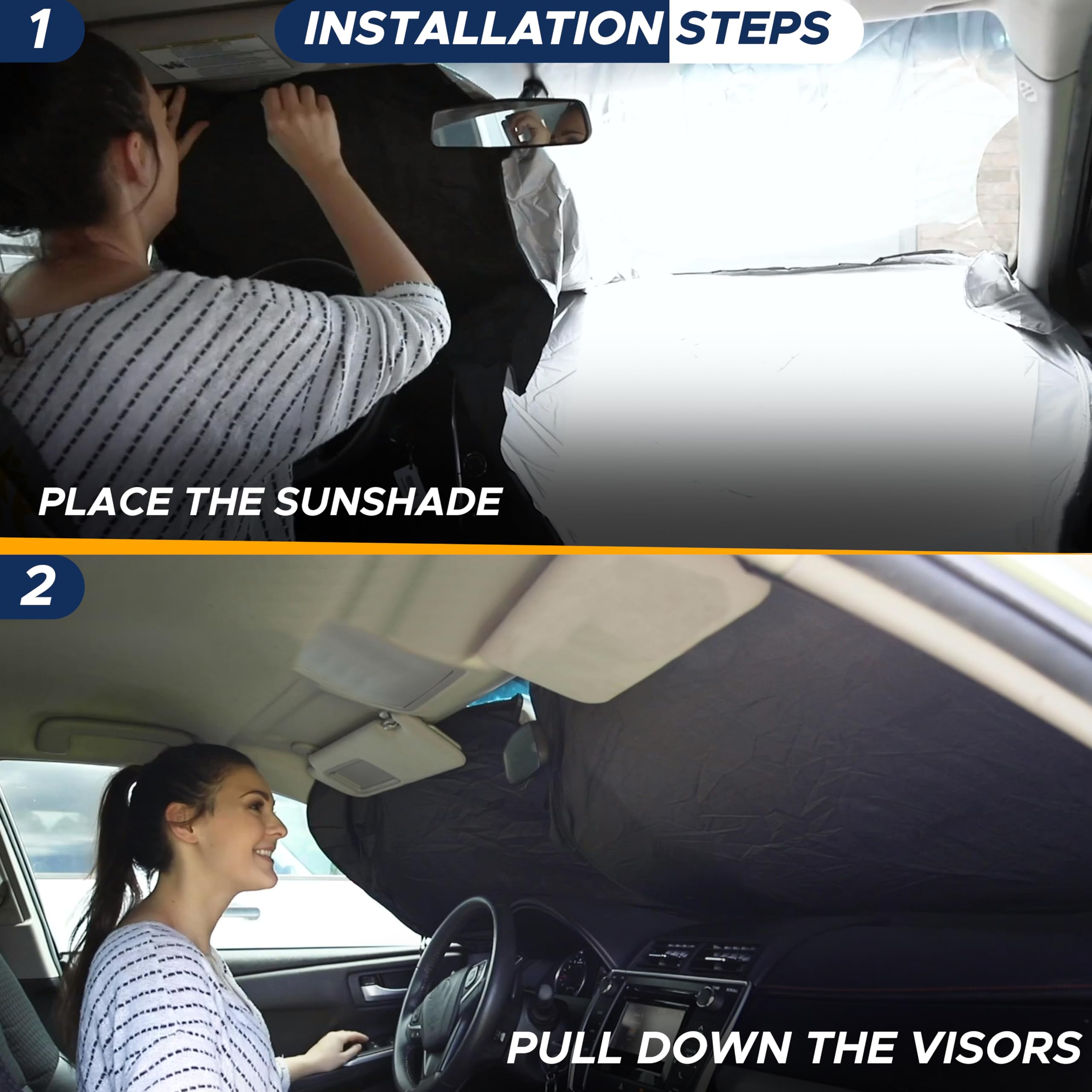 RV Windshield Sunshade – Reflective Cover Keeps Interior Cool