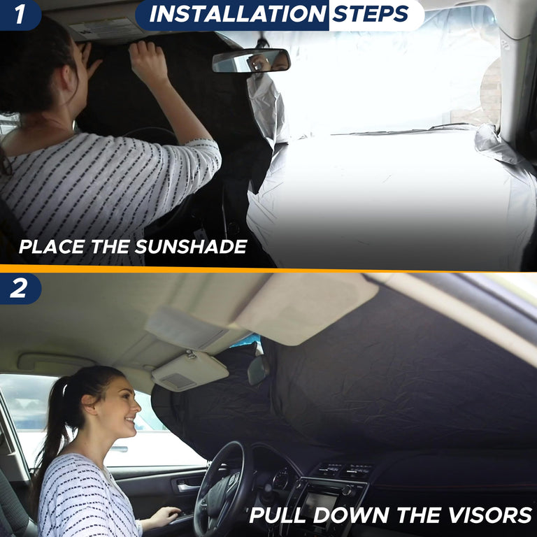 RV Windshield Sunshade – Reflective Cover Keeps Interior Cool