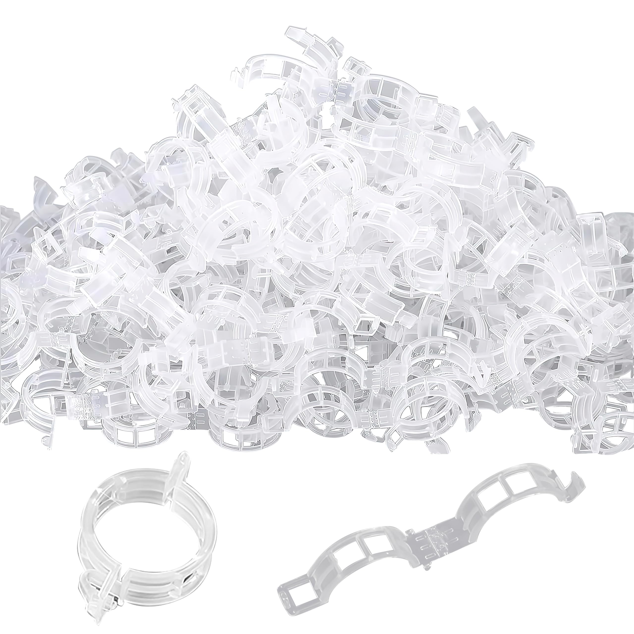 EcoNour 100 Pcs Plant Support Clips for garden plants