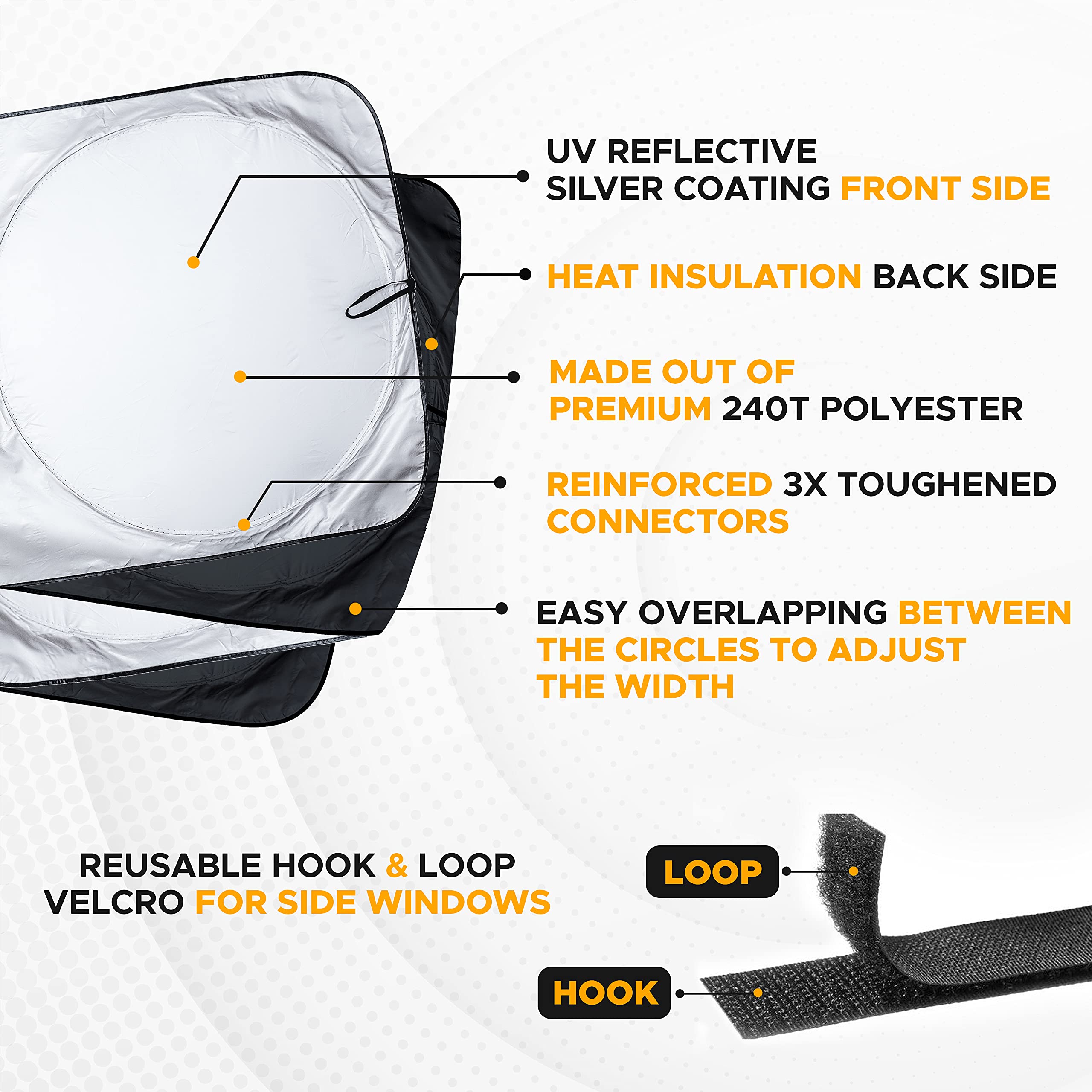 Durable Semi Truck Sunshade for Long Haul Trucks