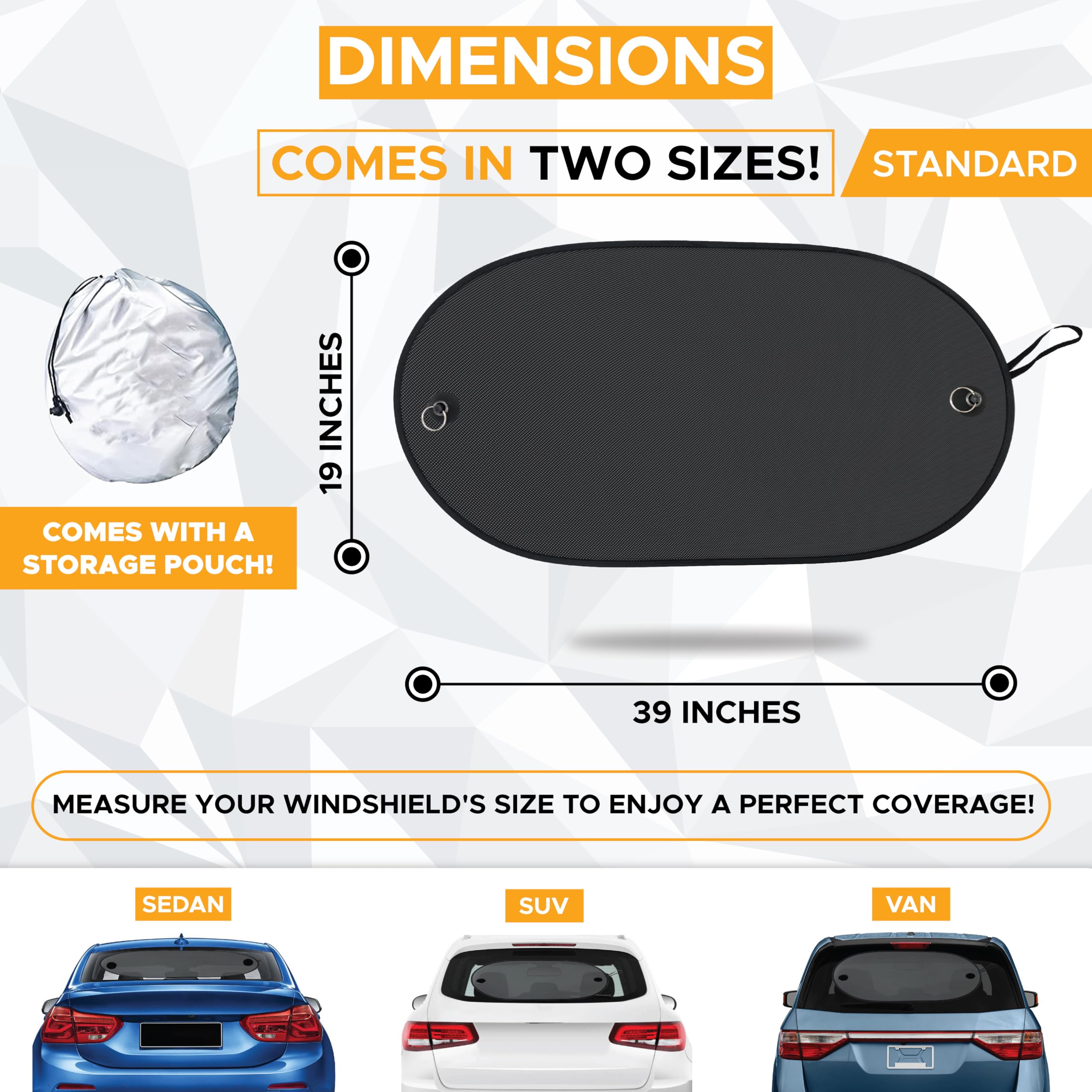 Medium Back Window Sun Shade for Baby Safety and Heat Protection