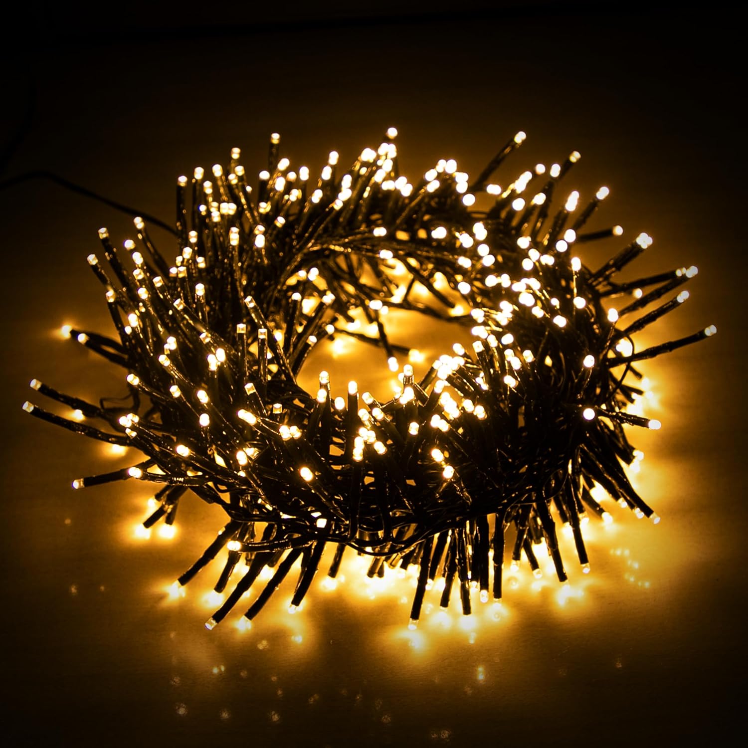 EcoNour 115Ft 2000 LED Cluster Twinkle Lights for Christmas Tree, 8 Modes String Lights for Decoration with Timer and Memory Function, Ambient Warm White Fairy Lights for Magical Home & Garden Decor