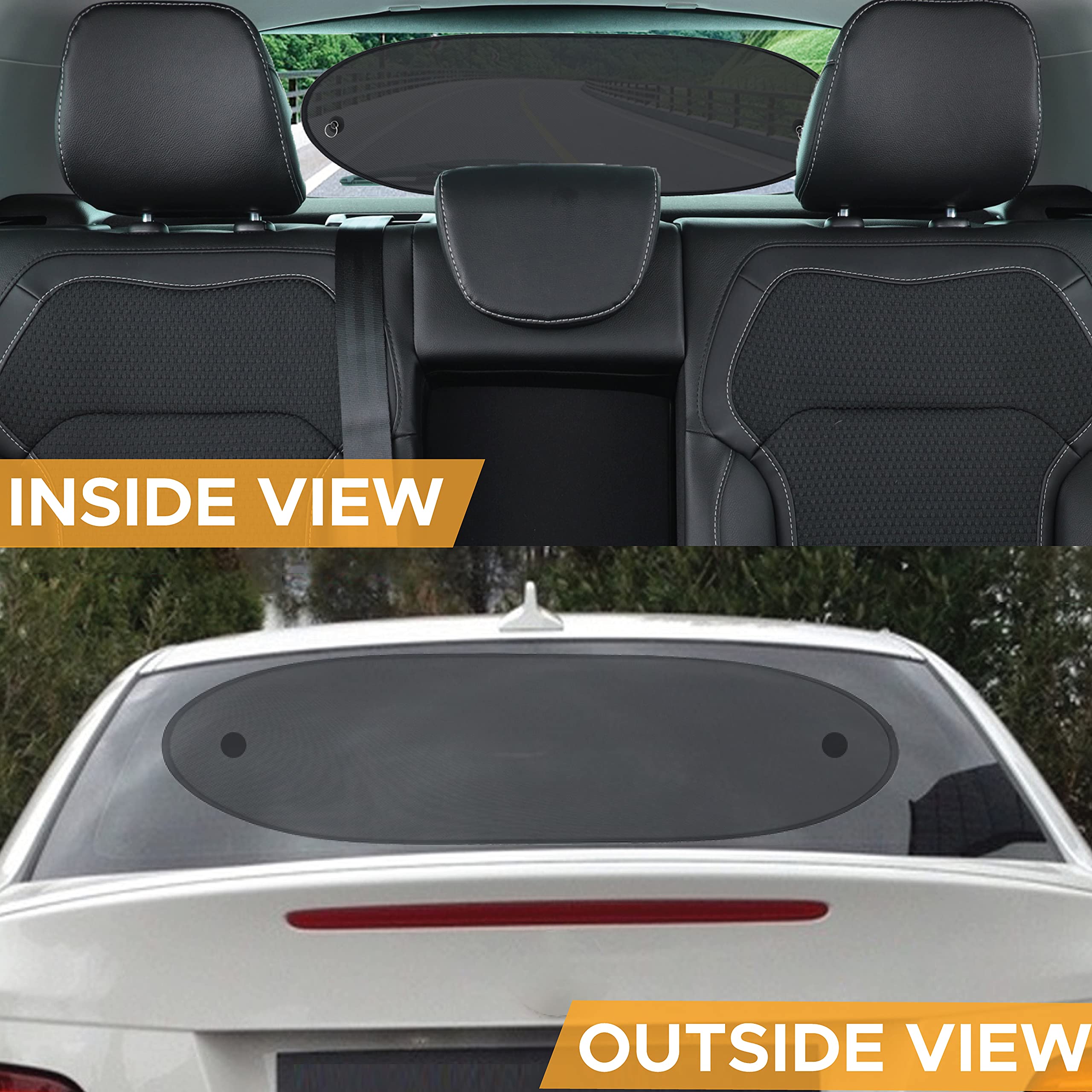 Compact Rear Window Sun Shade 30"x15" for all cars