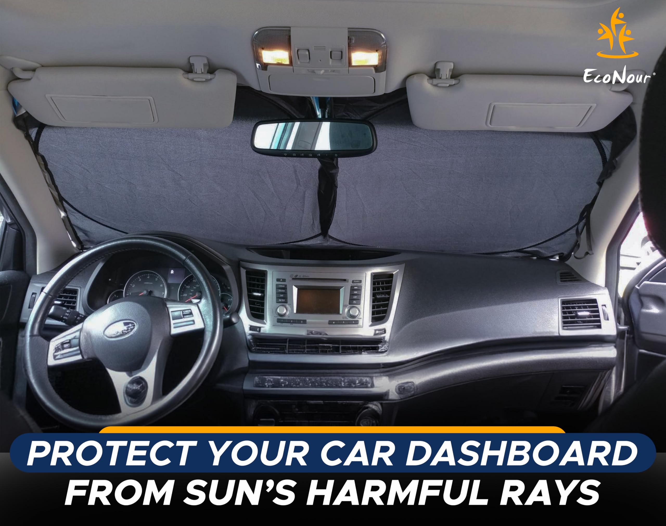 Truck Windshield Sun Shade – Protects Truck Interior from UV Rays & Heat