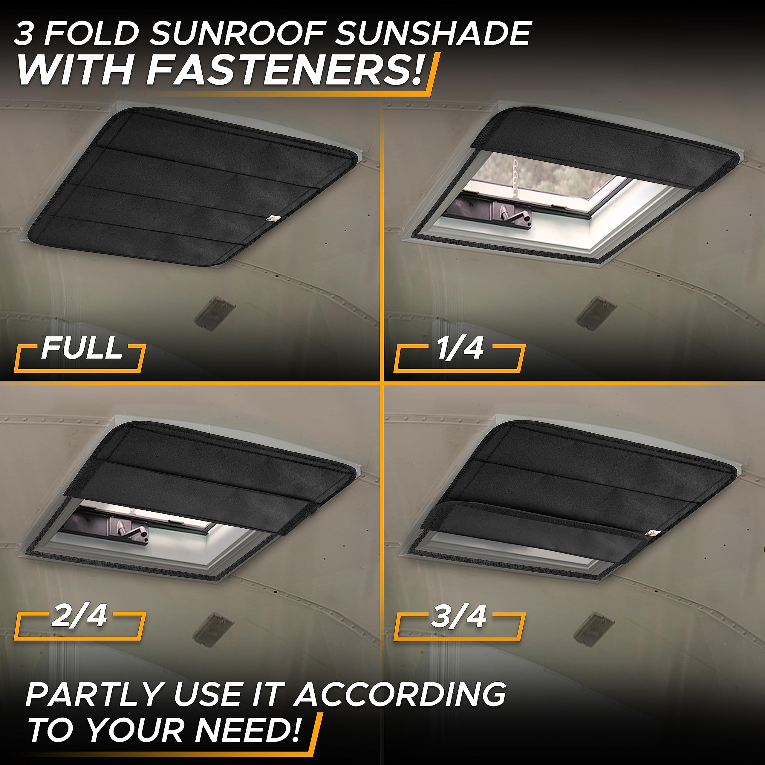 Durable RV Skylight Window Shade for camper, trailer, and motorhome use