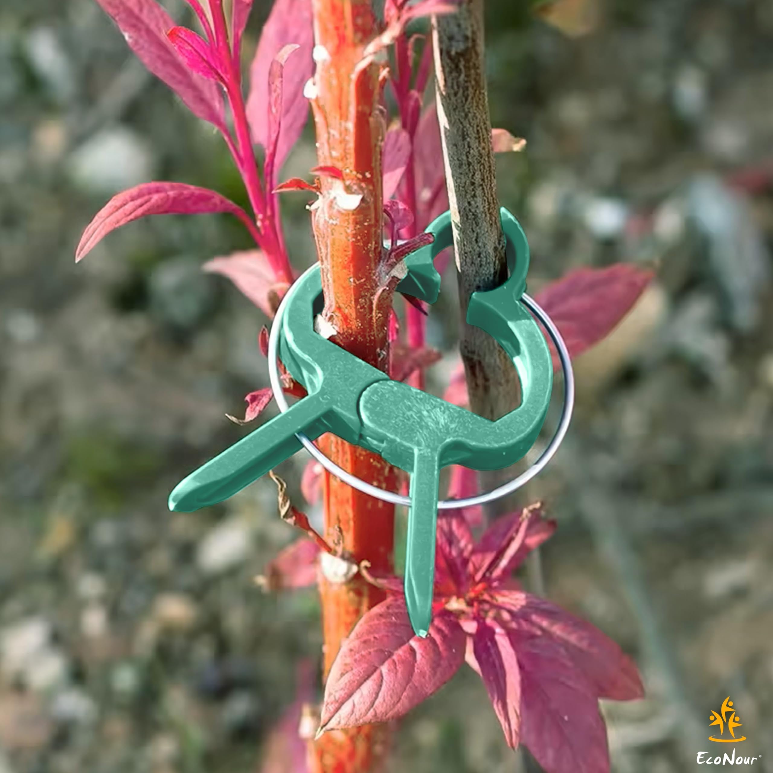 EcoNour plant support clips keeps plants upright