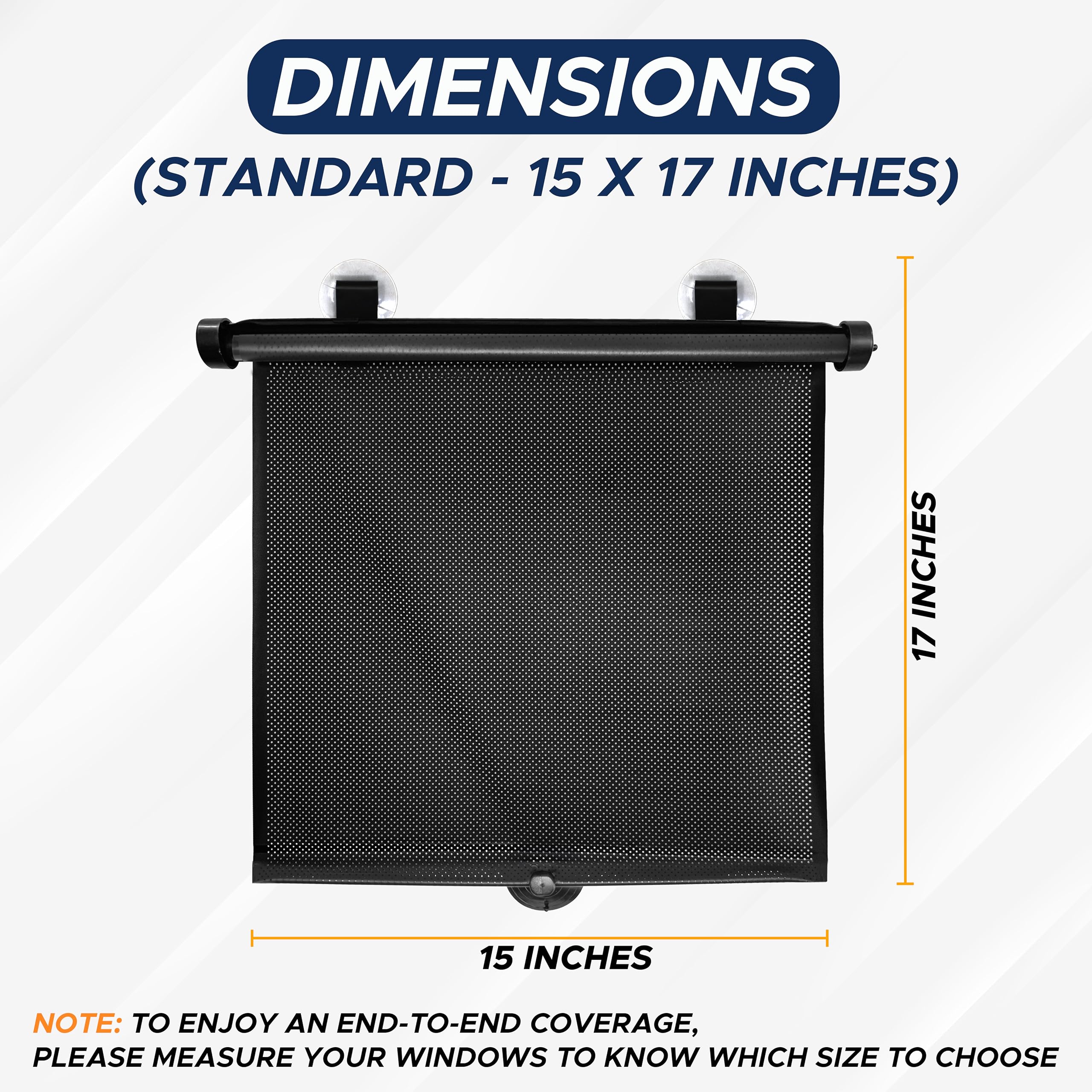 Car window shades for baby durable EcoNour upgraded suction cup installation