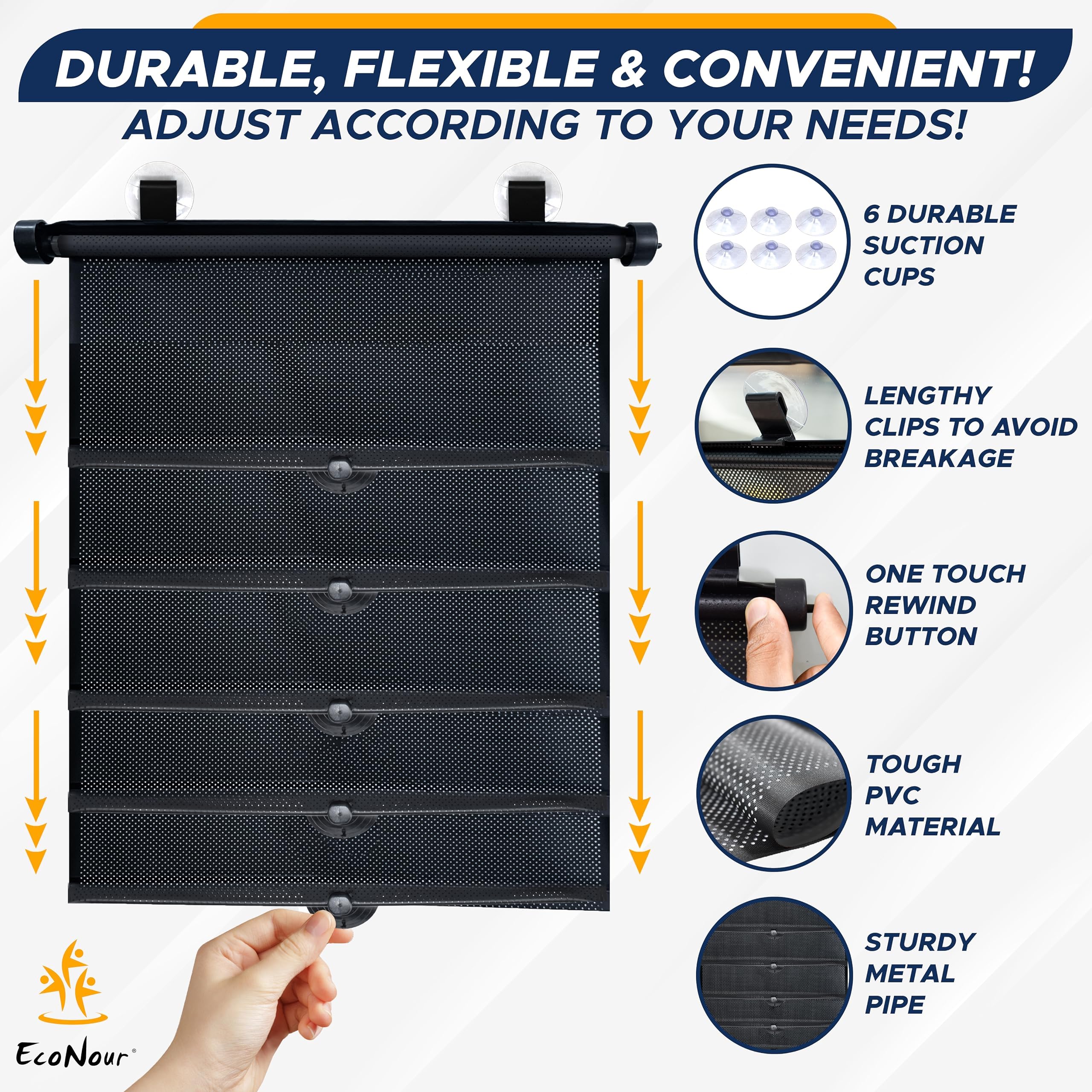 Baby Car Window Shades – Protects toddler from glare and UV rays while driving.