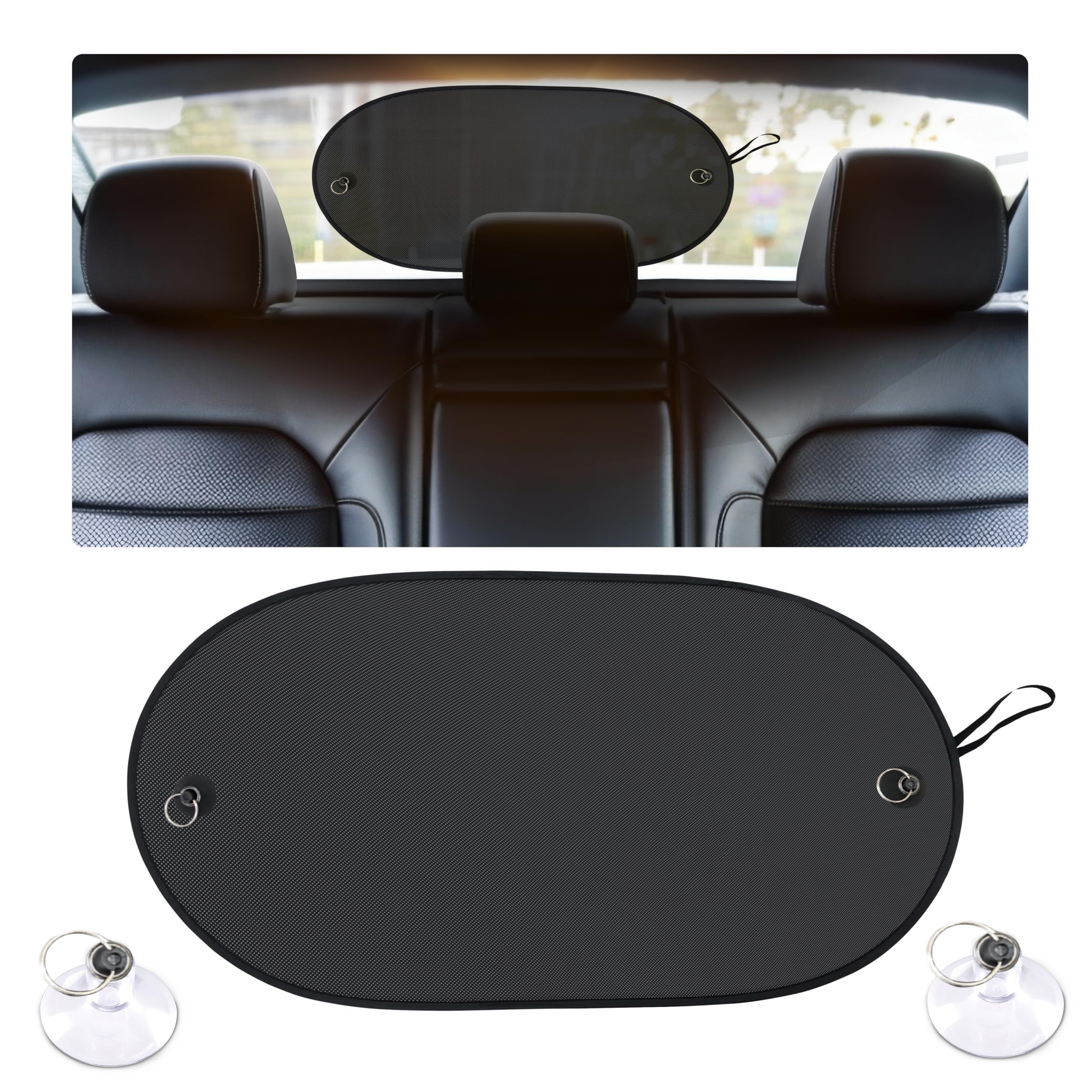 EcoNour Back Window Sun Shade for Car Rear Windshield 39x19"