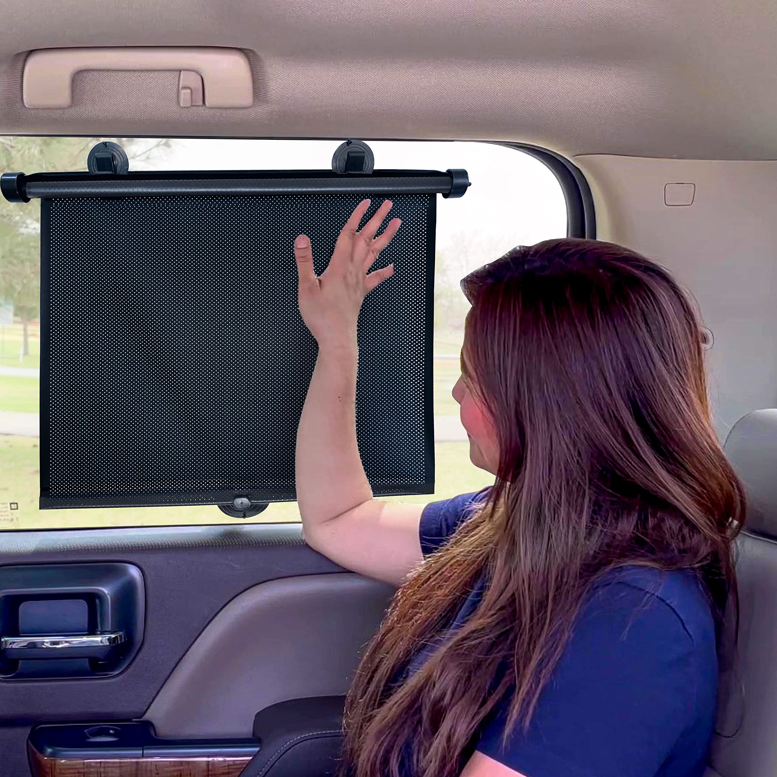 Car Window Shades – UV & Glare Protection for Vehicle Windows, 2 Pack 18"x20"