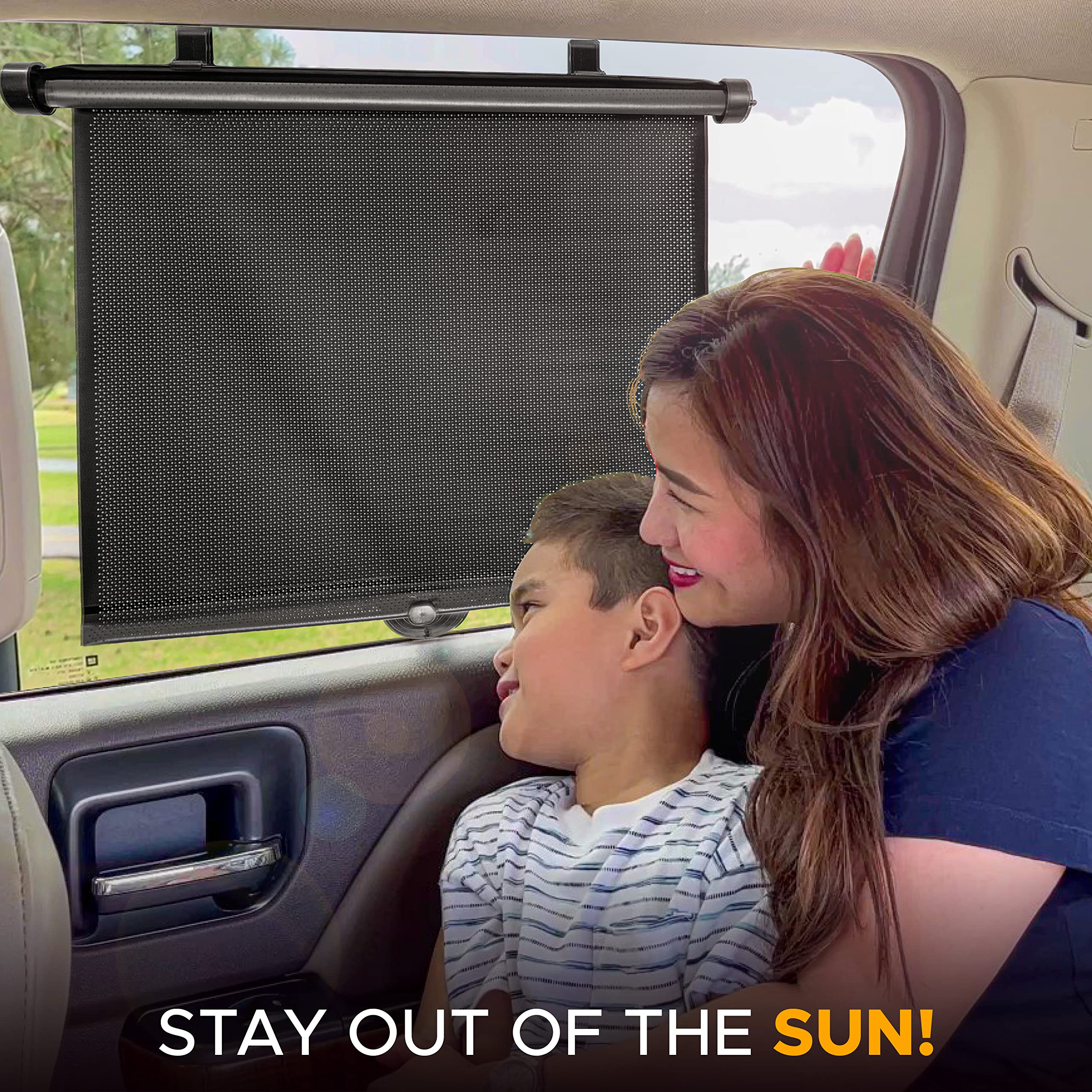 Car Window Shades 2 Pack – Foldable Sunshade for Automotive Windows, EcoNour
