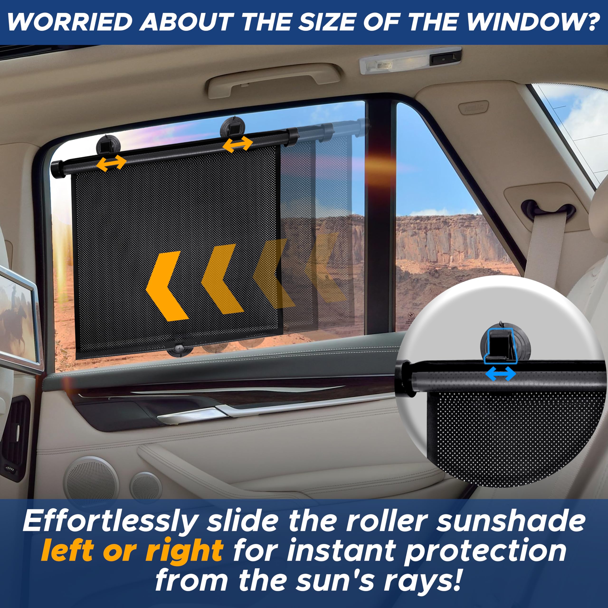 Car Window Shades for Baby – Keeps Car Interior Cool and Comfortable for Children