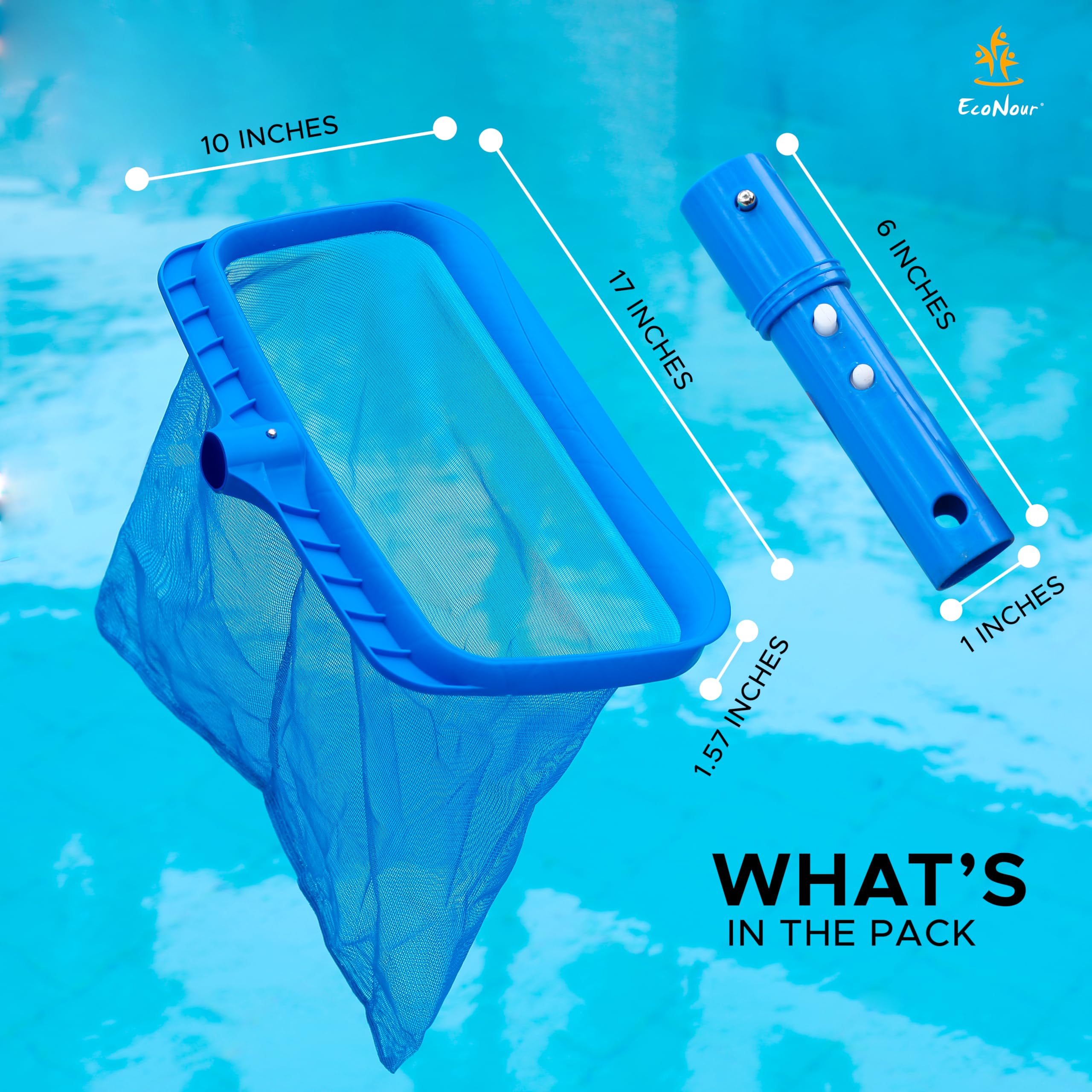 Pool Skimmer Net with Fine Mesh – EcoNour Swimming Pool Accessories