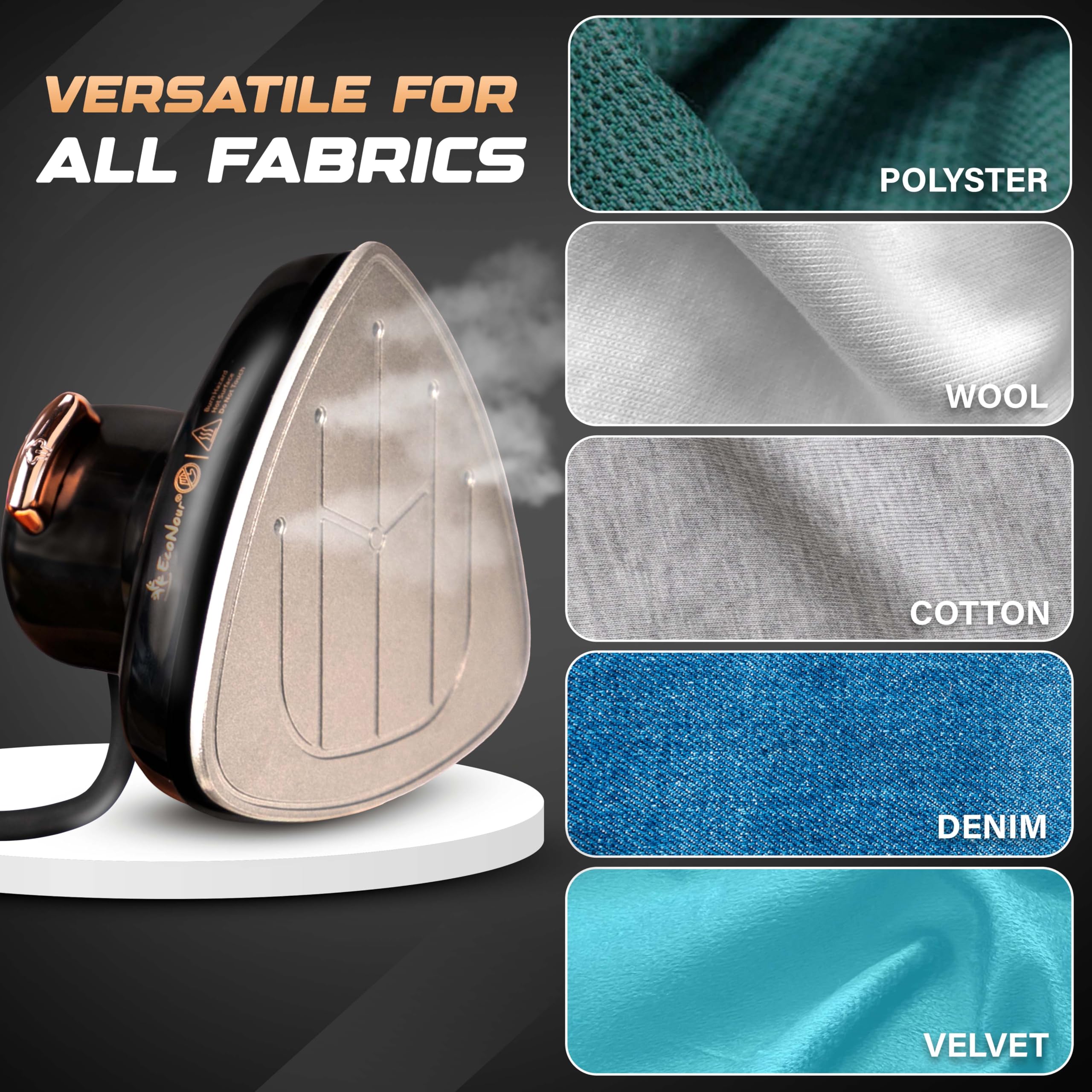 Mini Travel Iron & Steamer – Lightweight Portable Iron for Quilting & Sewing