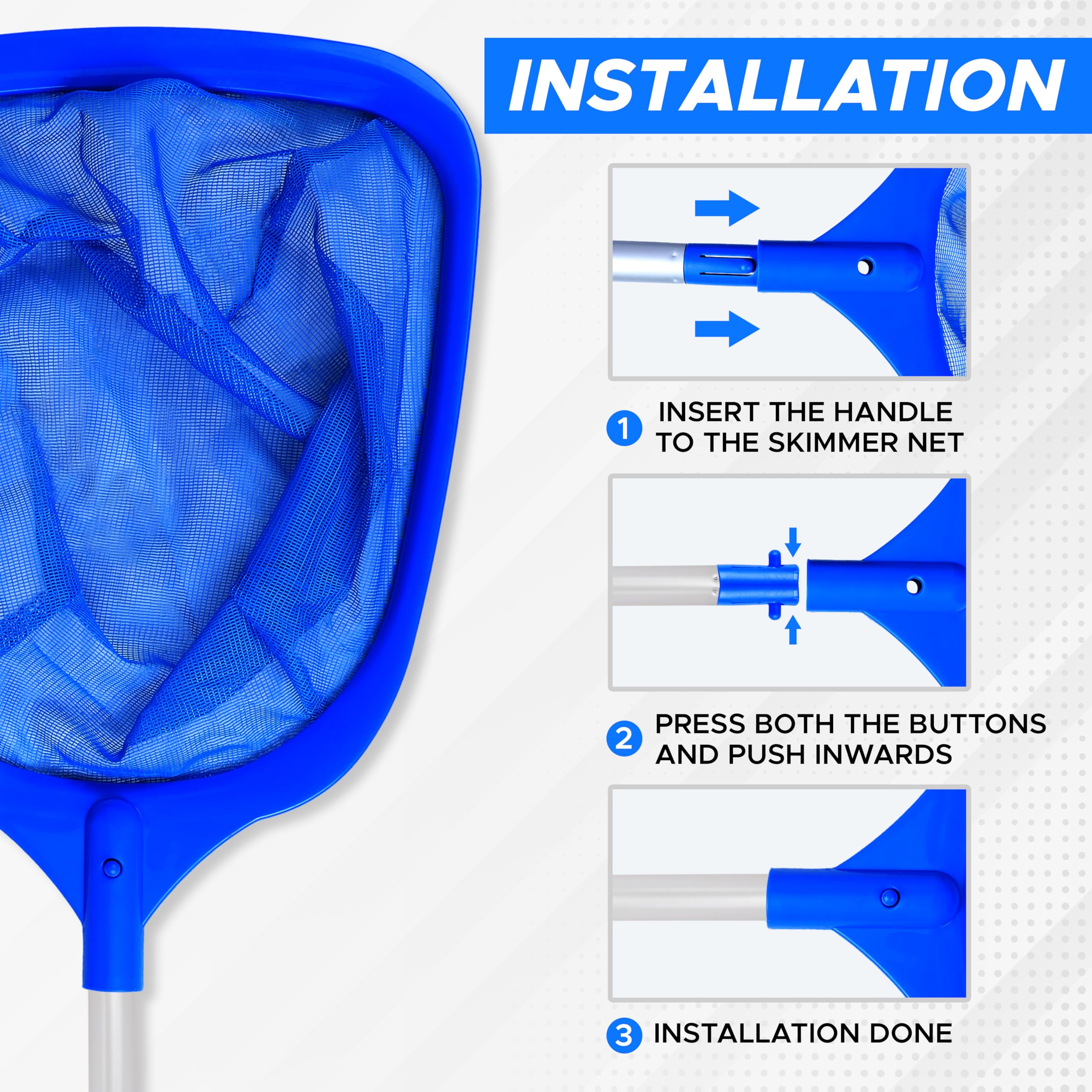 EcoNour Skimmer Net with Pole