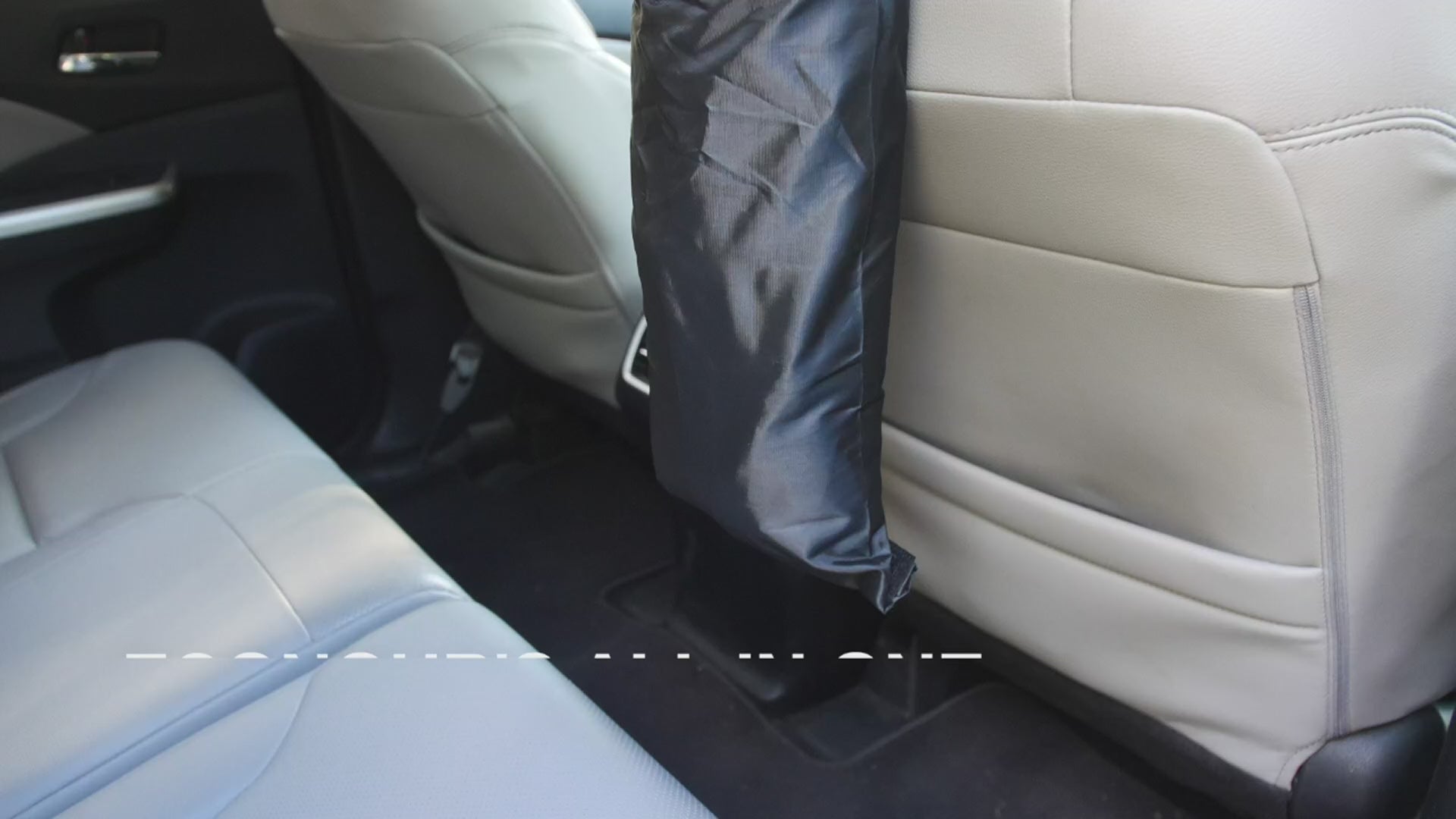 2-pack car trash bags, washable back seat hanging garbage bags with elastic opening and easy mount, waterproof Oxford material trash container, portable car trash can for camping, traveling, and outdoor use, automotive interior accessory for cars, SUVs, and trucks.
