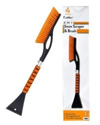 Aluminum Snow Brush with Ice Scrapers for Car Windshield